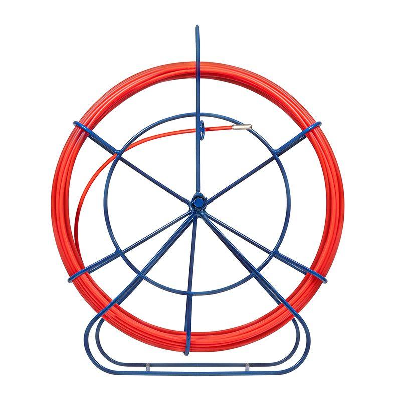 Протяжка кабельная (УЗК в напольной катушке) стеклопруток d6.0мм 30м красн. Rexant 47-2030