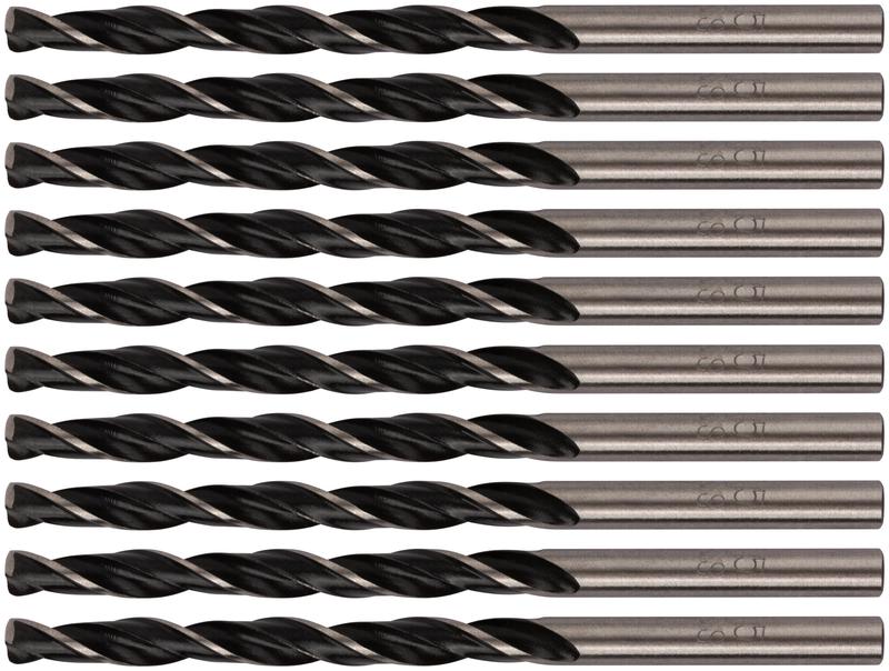 Сверло по металлу HSS черненые 4.5х80мм (уп.10шт) FIT 33545