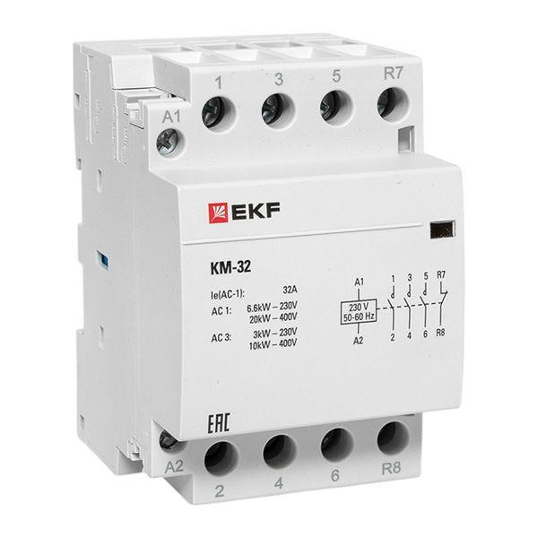 Контактор модульный КМ 32А 3NО+NC (3 мод.) EKF km-3-32-31