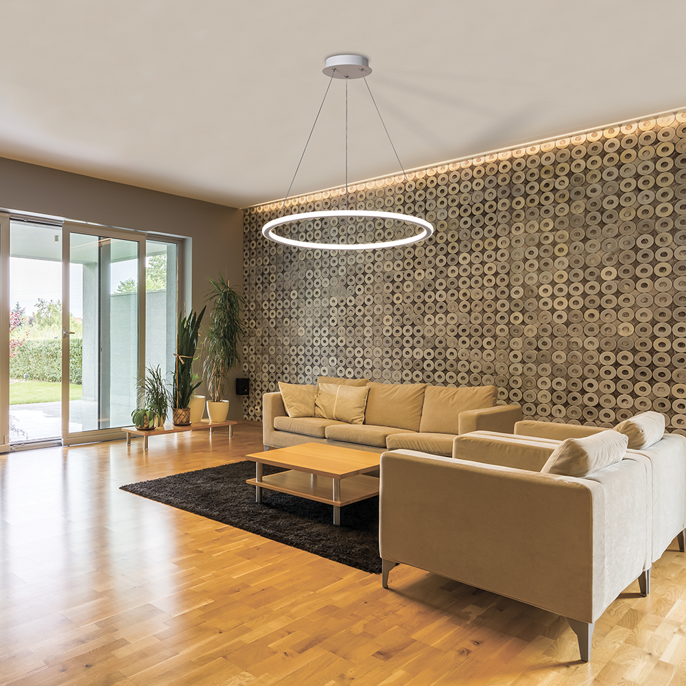 Светильник светодиодный ДПО-60w 4000К 4200Лм на подвесе белый