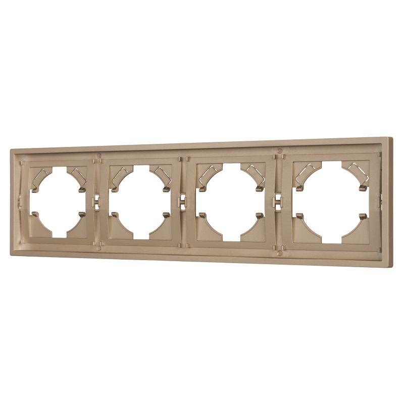Рамка пластиковая FRM-TENDO-PL-4-GD Arlight 053850