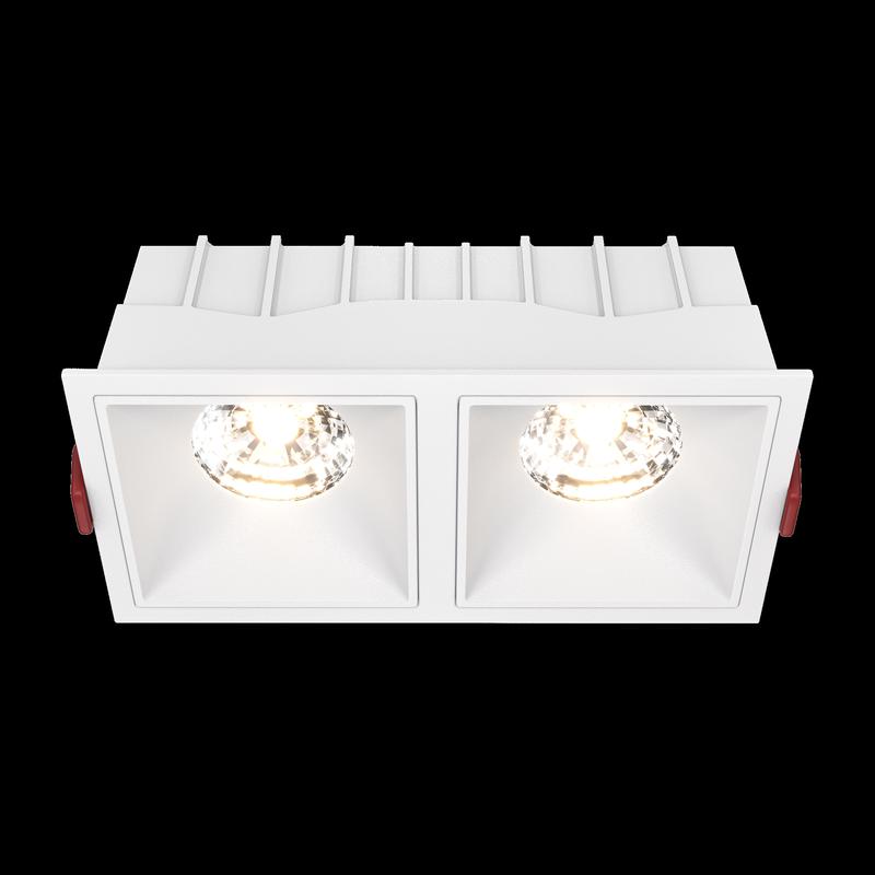 Светильник Alfa LED 2х15Вт 3000К 36град. Dim Triac встраив. Maytoni DL043-02-15W3K-D-SQ-W