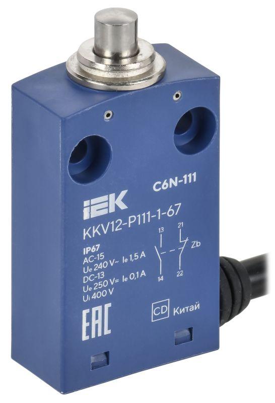 Выключатель концевой C6N-111 IP67 толкатель IEK KKV12-P111-1-67