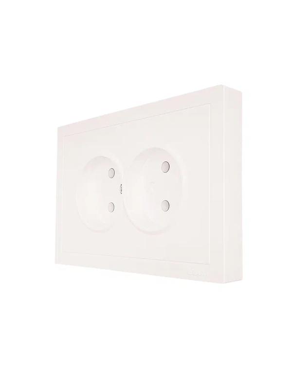 Розетка 2-мест. б/з СП ZIMA IP20 16А ПБТ безвинт. зажим слон. кость LEZARD 704-9000-128BQC