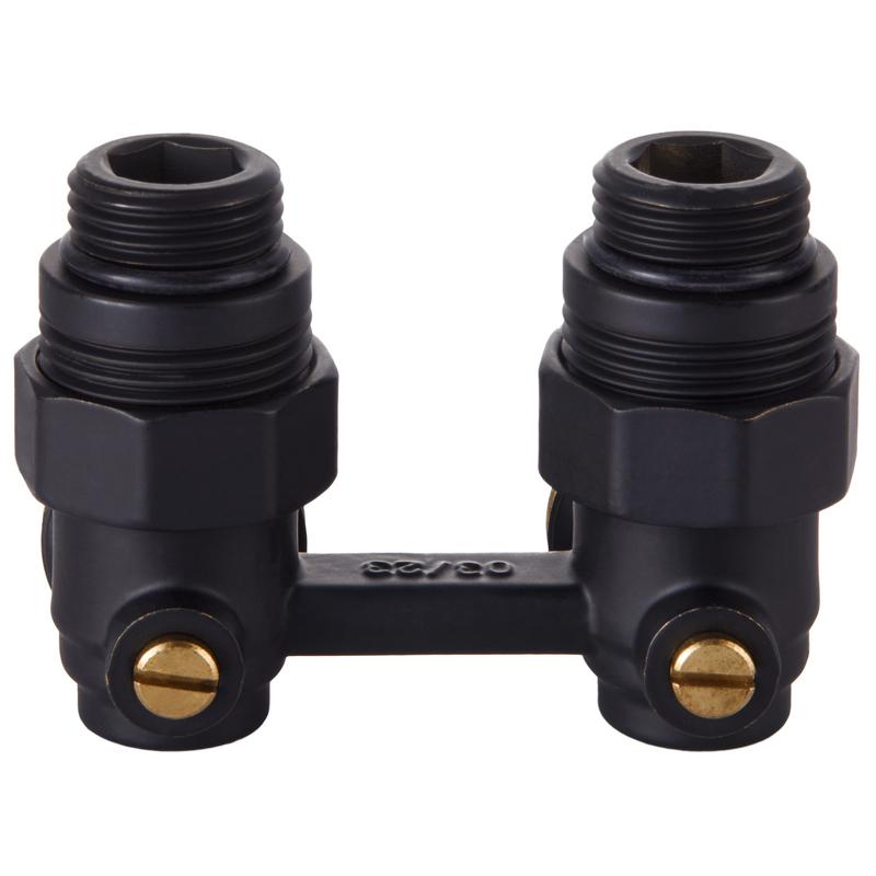 Узел нижнего подключения угловой 1/2дюймх3/4дюйм EK черн. Royal Thermo НС-1559441