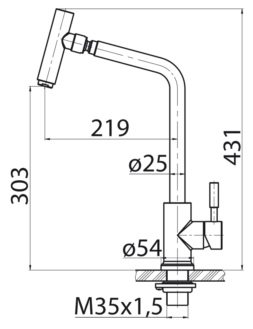 Смеситель для кухни BelBagno BB-LAM16-IN