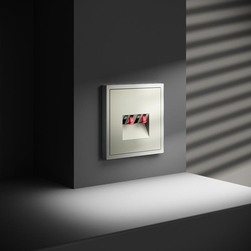 Розетка акустическая 4-м СП S70 механизм сталь Voltum VLS060305