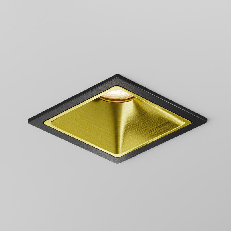 Рамка-отражатель декоративная для светильников Alfa LED латунь Maytoni Ring8-10W-SQ-BS