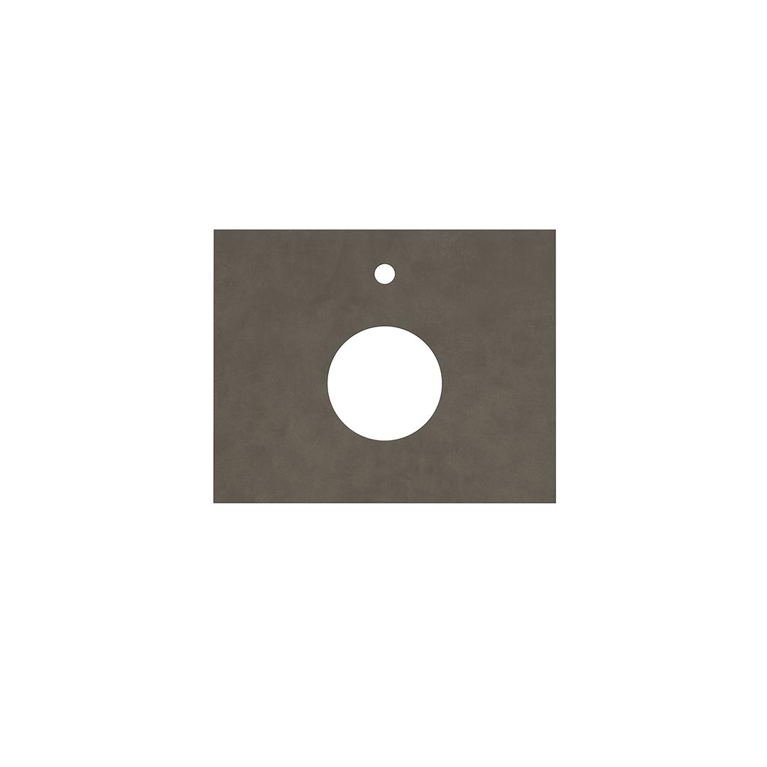 Спец. изделие декоративное из керамогранита Про Чементо 60x48, коричневый тёмный матовый