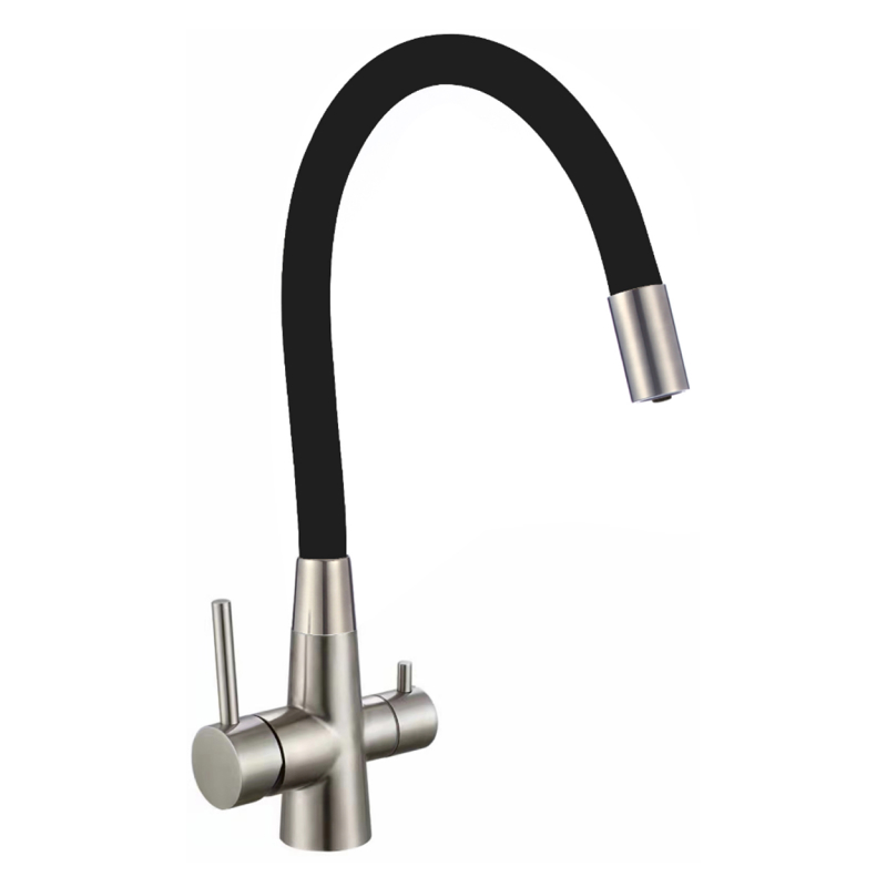 Смеситель для кухни с подключением к фильтру Fmark FS1062-L01, сатин