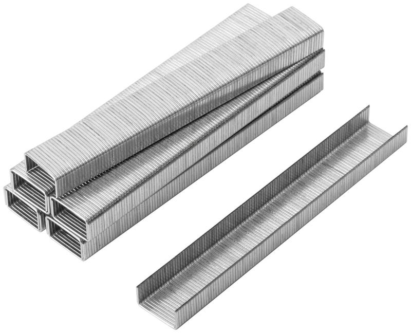 Скоба для степлера закаленные прямоугольные 11.3ммх0.7мм (узкие тип 53) 6мм (уп.1000шт) FIT 31306