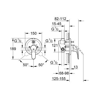 Смеситель Grohe Euroeco 32747000 для ванны