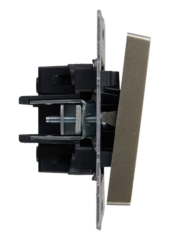 Выключатель перекрестный 1-кл. СП BRITE 10А ВС10-1-3-БрШ механизм шампань IEK BR-V13-0-10-K37