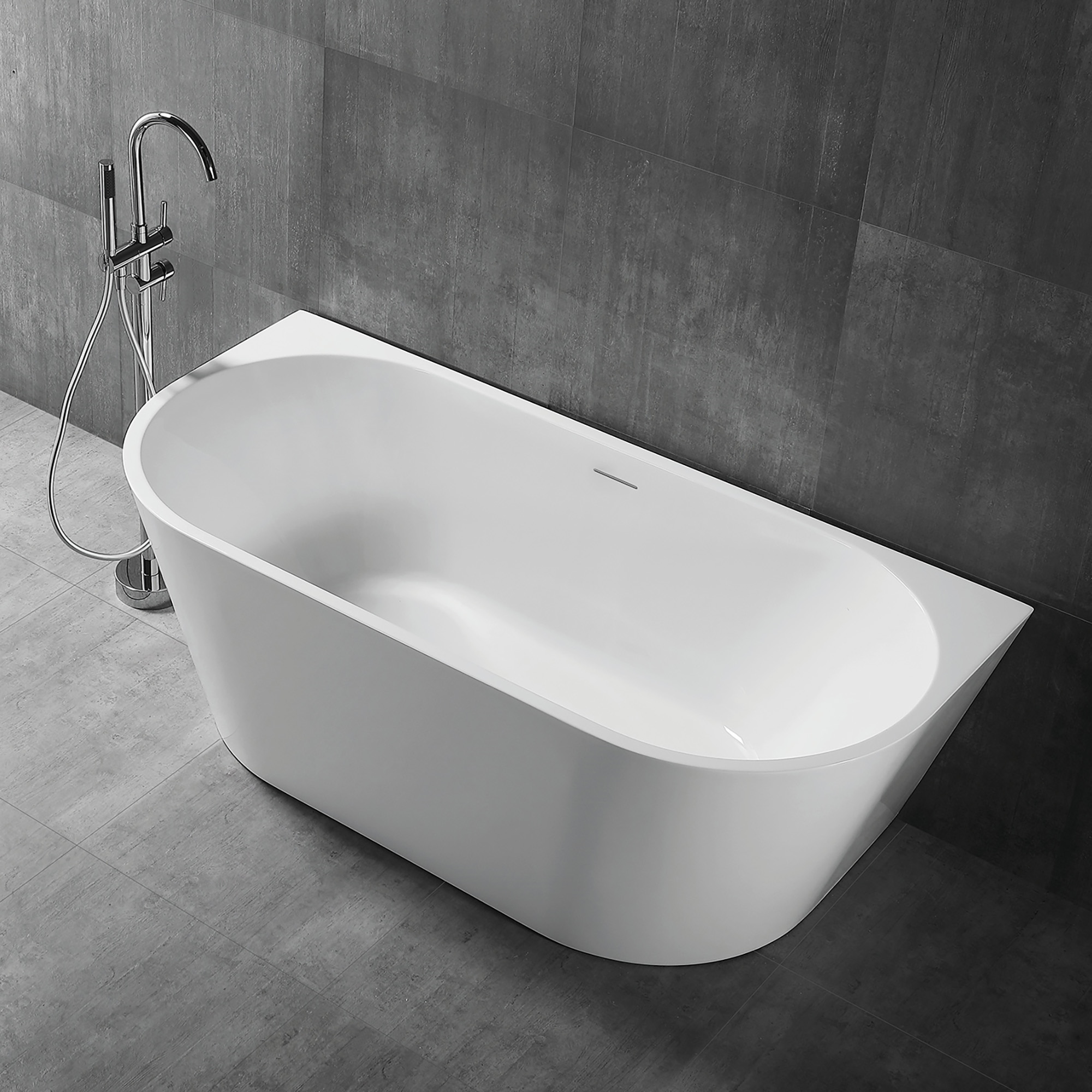 Акриловая ванна ABBER AB9216-1.3 белая