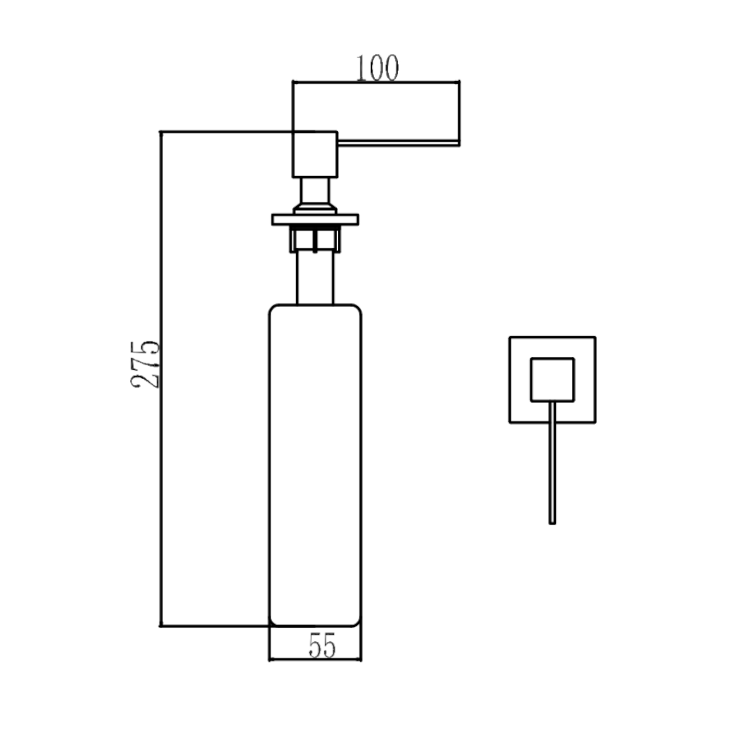 Дозатор кухонной мойки Savol S-ZY002B, золото