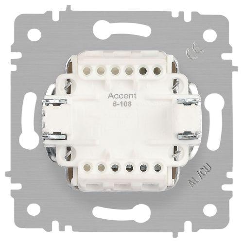 Переключатель перекрестный 1-кл. СП Accent 6-108-07 10А IP20 250В графит Intro Б0063592