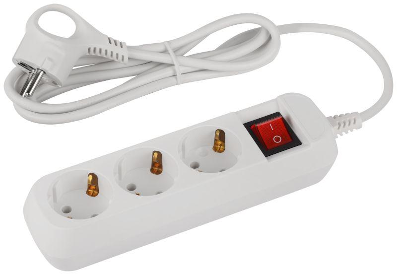 Удлинитель 3х1.5м с заземл. с выкл. ПВС 3х0.75 UDL-10-315-ES Greenline Эра Б0065051