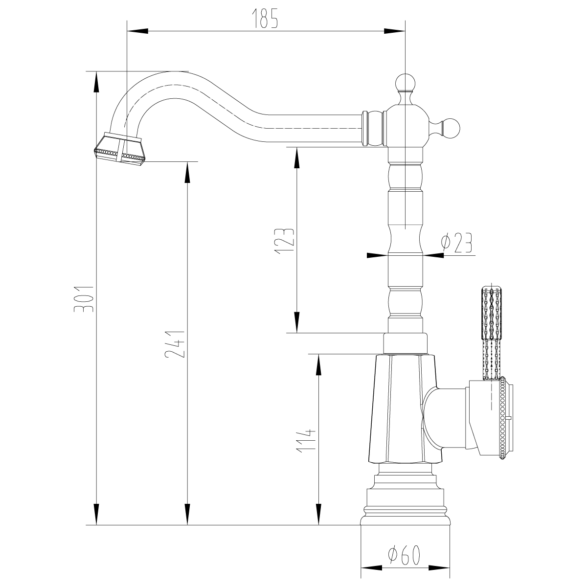 Смеситель для кухонной мойки Lemark Jasmine (LM6605B)