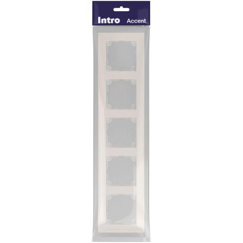 Рамка 5-м СП Accent 6-505-06 перламутр. Intro Б0063731