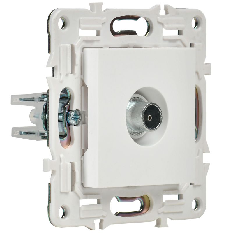 Розетка TV оконечная SKANDY SK-A12W арктич. бел. IEK SK-A10-O-K01