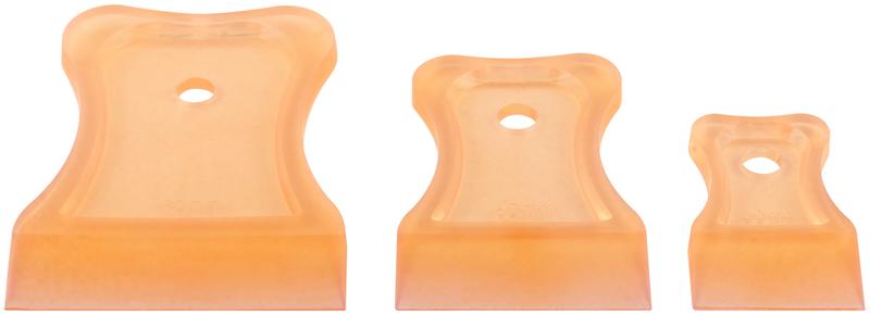 Набор шпателей мягких 40; 60; 80мм пластик цвет. (3 предмета) КУРС 06881