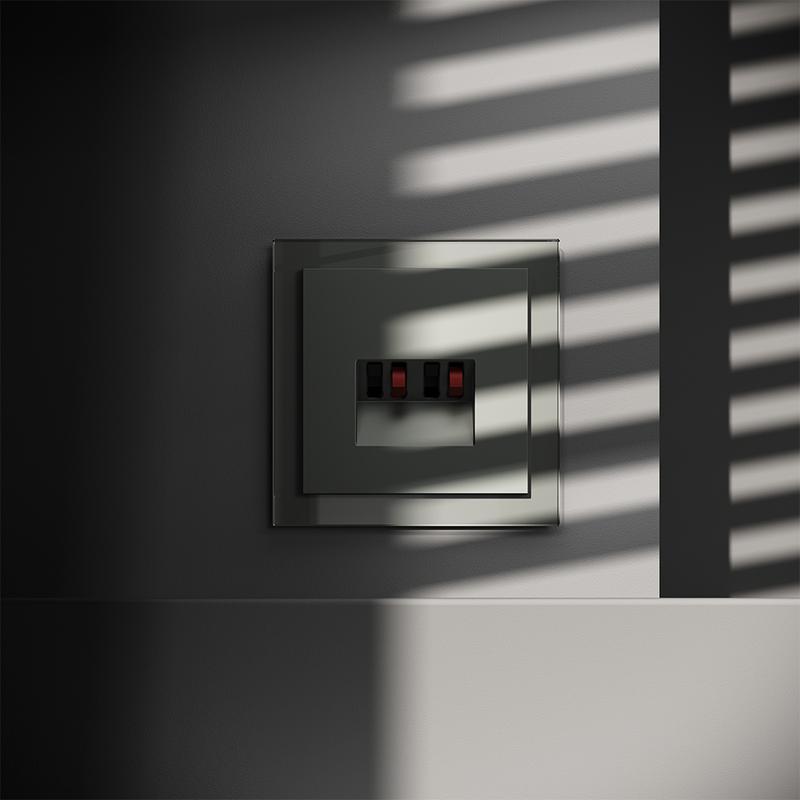 Розетка акустическая 4-м СП S70 механизм титан Voltum VLS060306