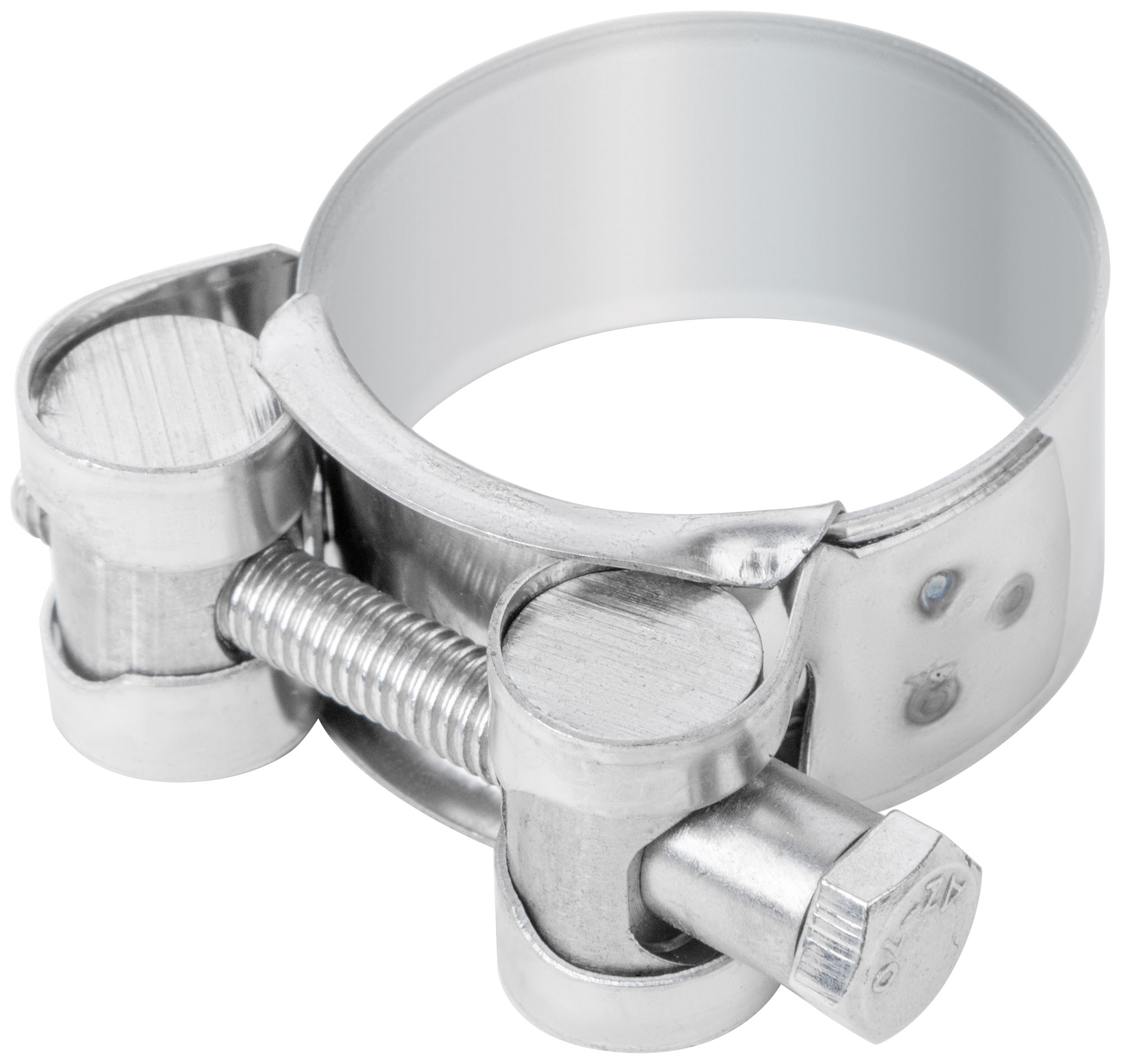 Хомут обжимной силовой шарнирный, нерж.сталь  32-35 мм