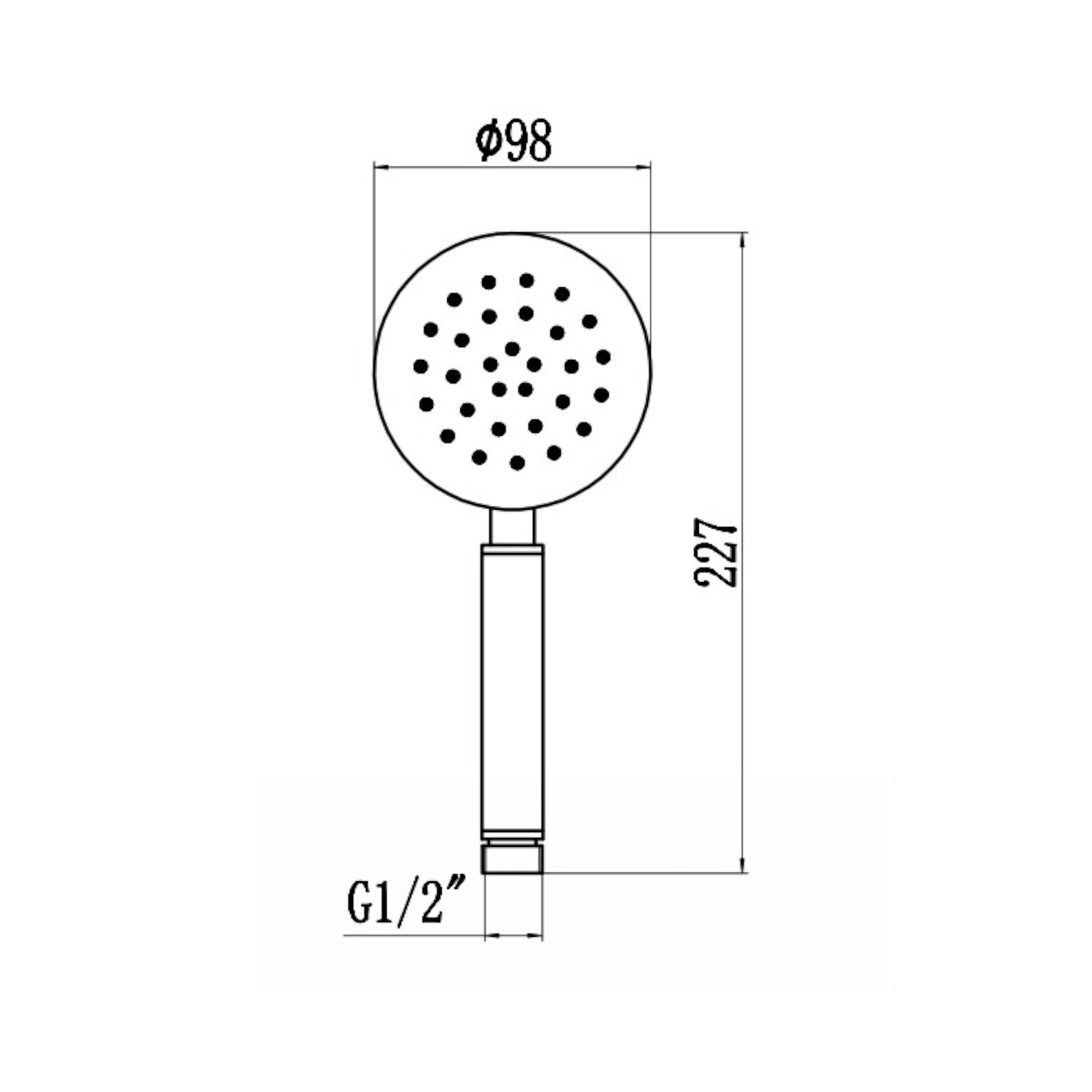 Душевая лейка Savol S-YSP05L, сатин