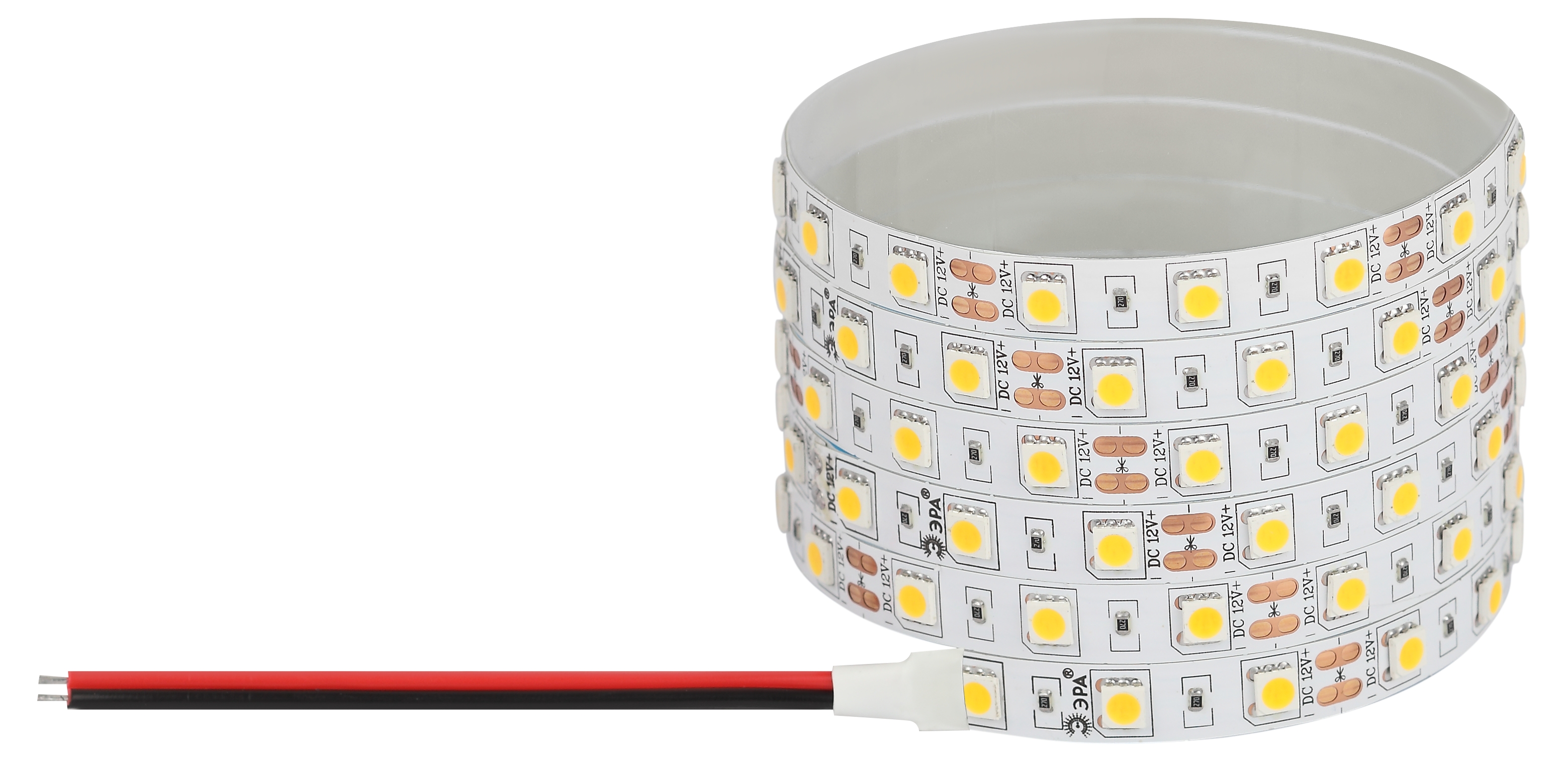 Светодиодная лента 5м, теплый, LS5050-14,4-60-12-3500K-IP20-1 year-5м