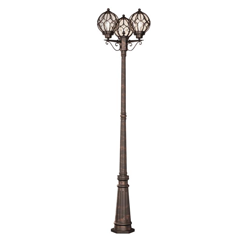 Светильник Via 3х60Вт E27 IP44 садово-парковый Maytoni O023FL-03G