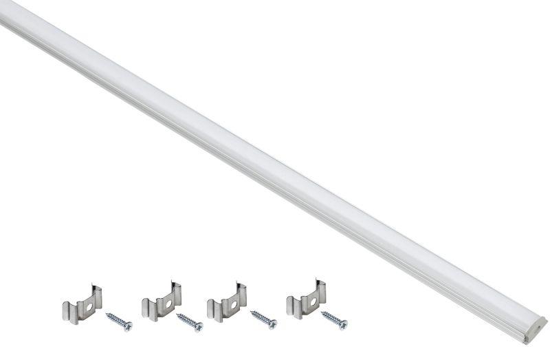 Профиль гибкий накладной для светодиод. ленты 1606 L2000 комплект аксессуаров опал алюм. IEK LSADD1606-SET1-2-G1-1-12