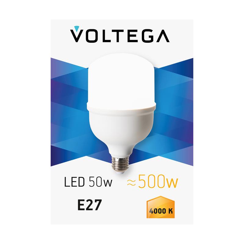 Лампа светодиодная T120 50Вт 4000К E27 IP20 Voltega 8588