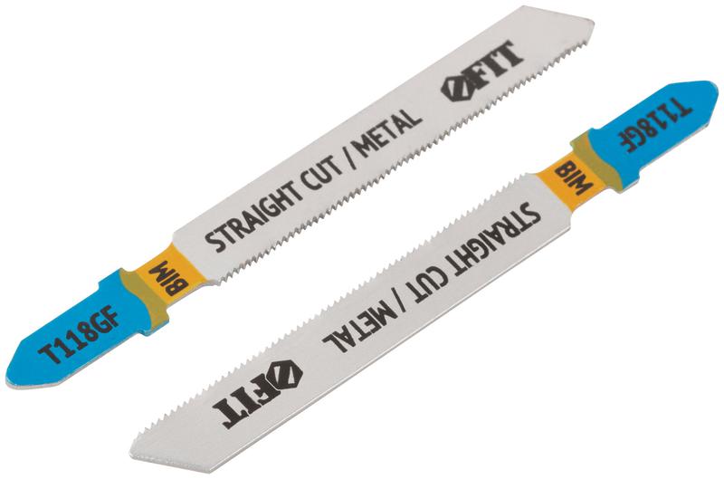 Полотно пометаллу Bimetal фрезерованные волнистые зубья 76/51/0.8мм (T118GF) (уп.2шт) FIT 40915