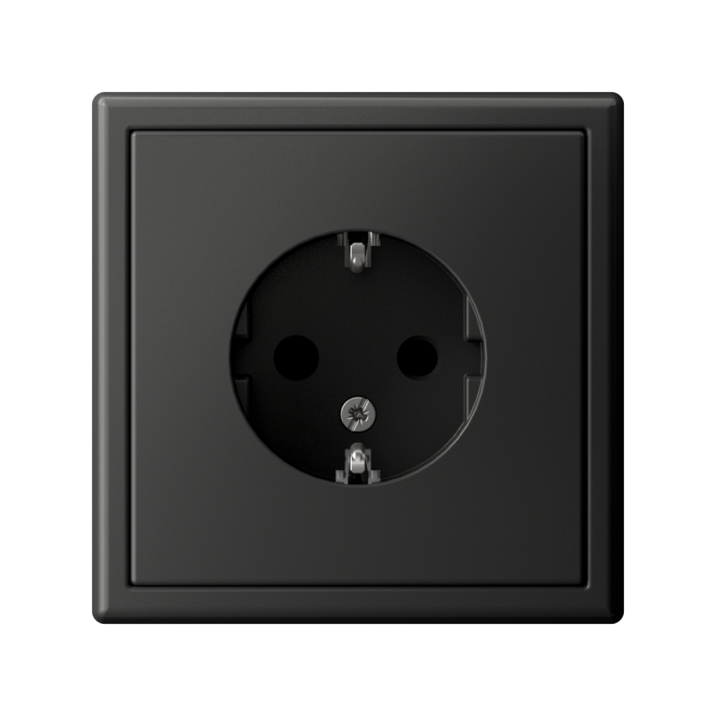 Розетка ArtGallery 16А с заземл. защ. шторки механизм базальт SE GAL001445