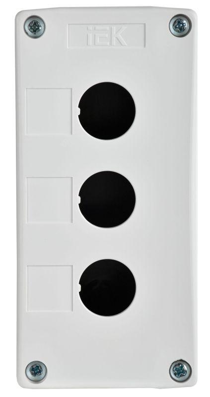 Корпус КП103-Р 3-м для кнопок бел. IEK BKP10-3-K01-R