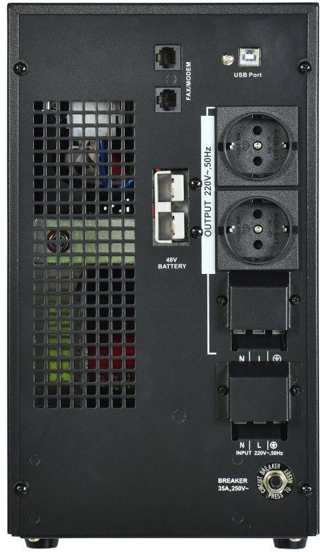 Источник бесперебойного питания ELECTRA LT 5кВА/4кВт 48VDC без АКБ USB Schuko ITK ELT-5000VA-1-L-S