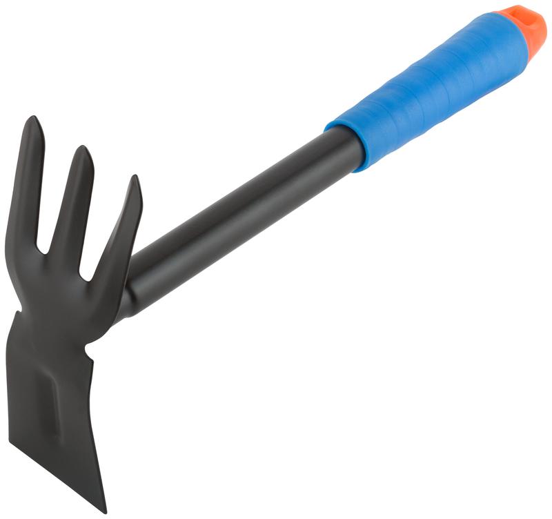 Мотыга син. пластиковая ручка 300мм FIT 77062