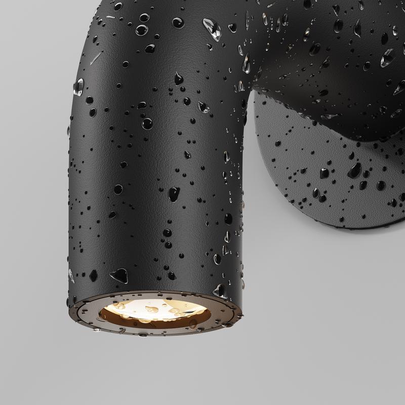 Светильник Sleek 2Вт 3000К IP65 бра настен. Maytoni O477WL-L2GF3K