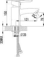 Смеситель для раковины Lemark Mars (LM3506C)