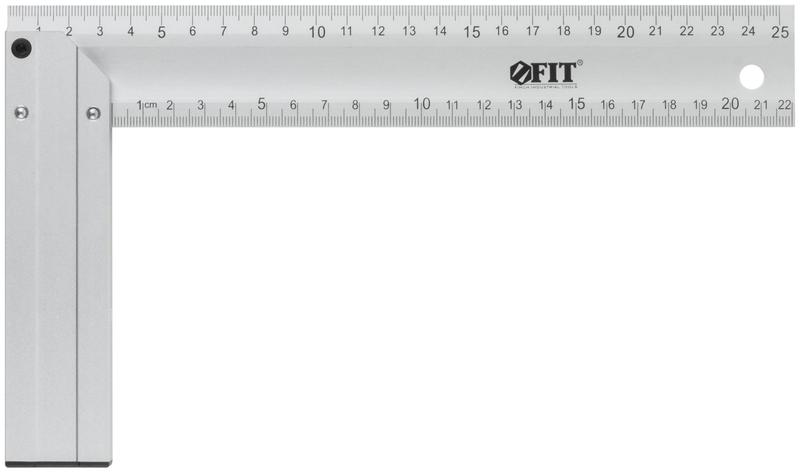 Угольник столярный литой профи 250мм алюм. FIT 19552