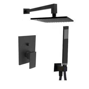 Смеситель встраиваемый для душа Paffoni ELLE EL015NO/M встраиваемый Черный матовый