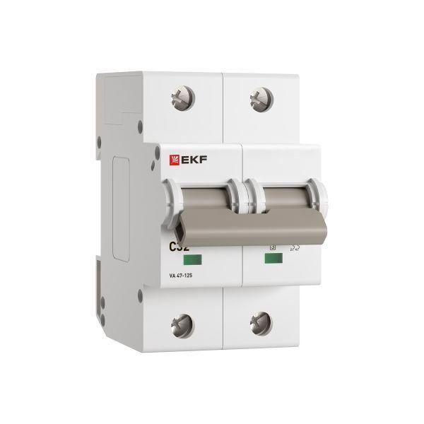 Выключатель автоматический 2п C 32А 15кА ВА 47-125 PROxima EKF mcb47125-2-32C