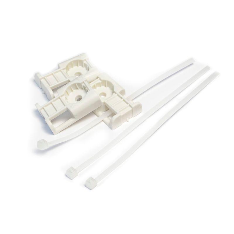 Комплект крепления площадка для прямого монтажа со стяжкой 2.5х100мм бел. (уп.100шт) Промрукав PR13.02512