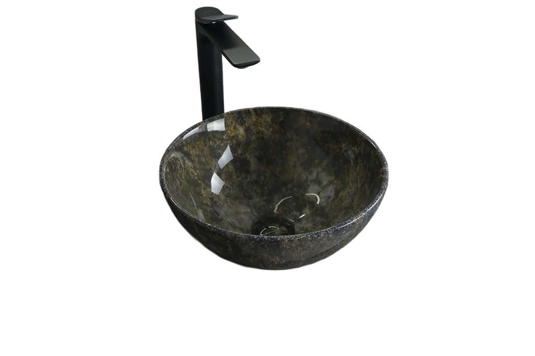 Раковина Gid Mnc486 54434 накладная под камень глянцевая 32x32x14