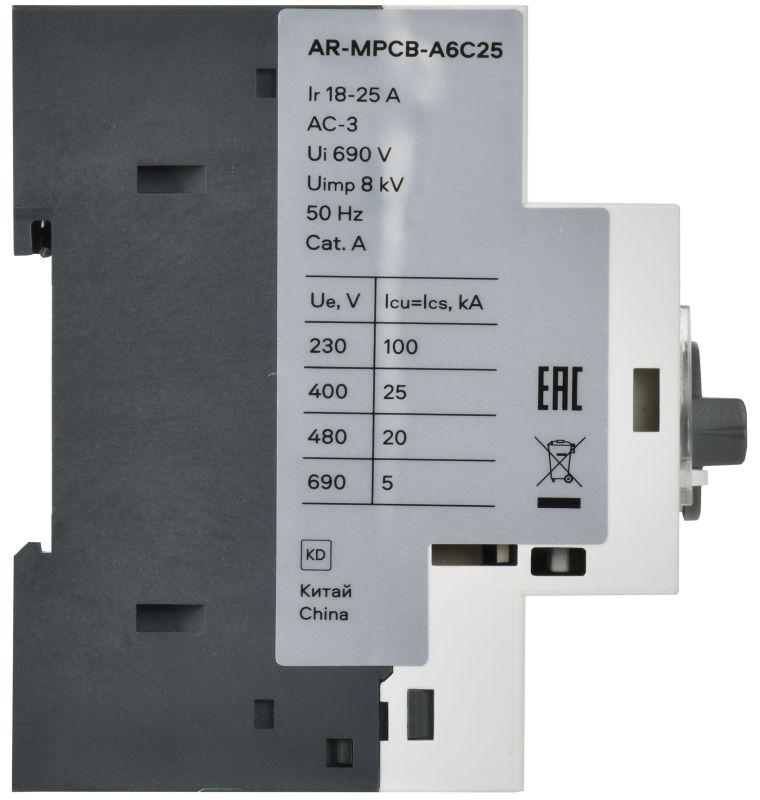 Выключатель автоматический защиты двигателя ARMAT A6 GV3P 18-25А IEK AR-MPCB-A6C25