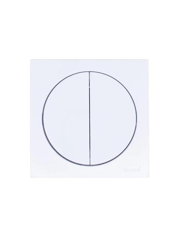 Выключатель 2-кл. СП OSEN 10А IP20 механизм бел. LEZARD 743-0288-101