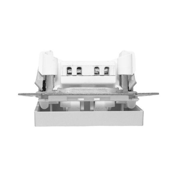 Выключатель перекрестный 1-кл. СП Эпика механизм алюм. EKF UP1-SWA-12