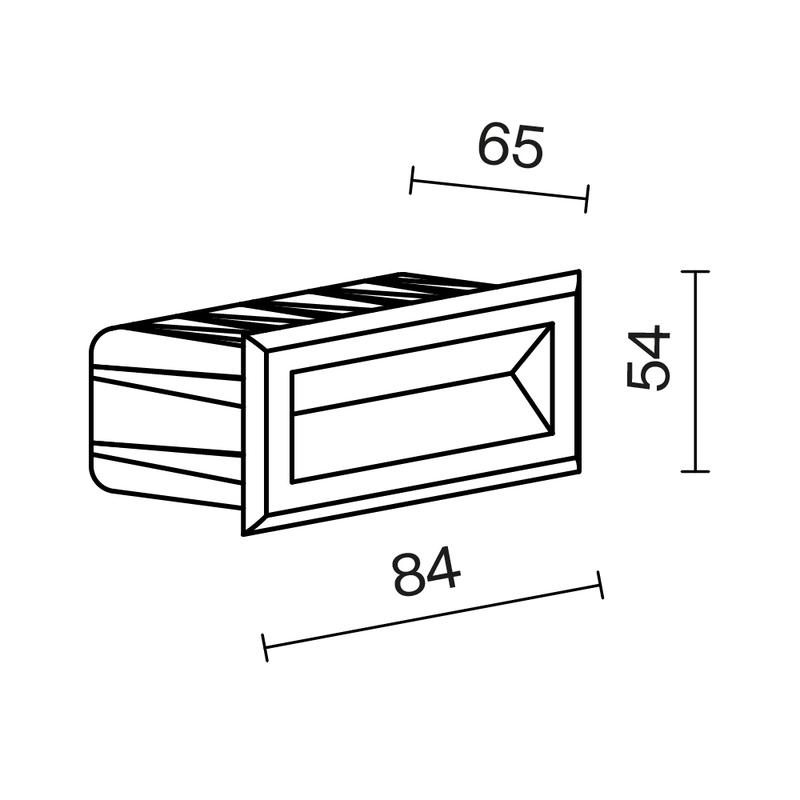 Светильник светодиодный Bosca 3Вт 3000К IP65 подсветка для лестниц Maytoni O045SL-L3B3K