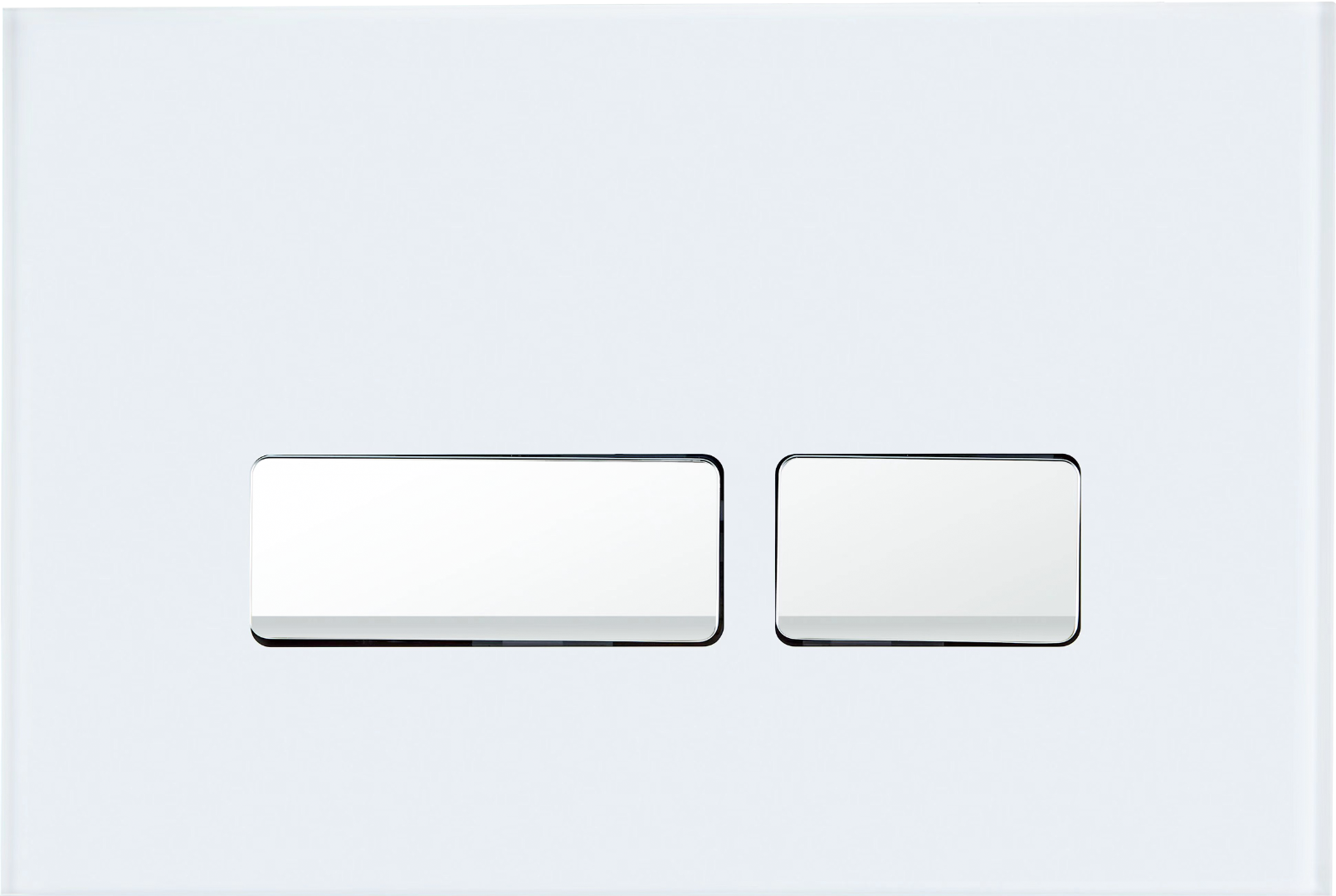 Кнопка CR06WH смыва для инсталляций Ceruttispa (белая, из закаленного стекла)