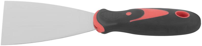 Шпатель 3дюйм (75мм) прорезиненная ручка нерж. сталь КУРС 06705